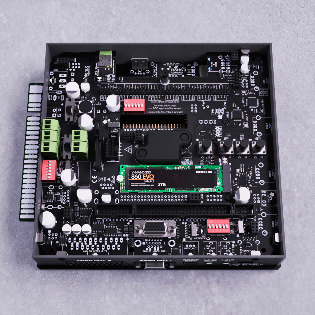 XTREME-MISTER FPGA PCB in case