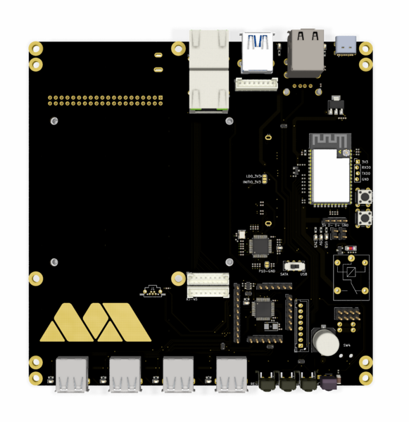 MiSTer Express PCB render